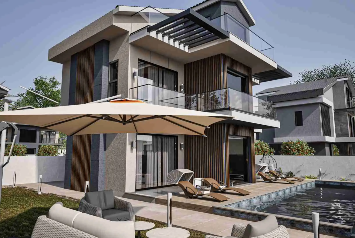 Çalış’ta Ultra Lüks 4+1 Satılık Villa