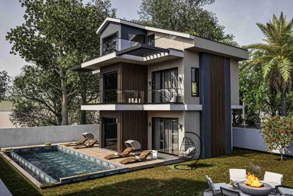 Çalış’ta Ultra Lüks 4+1 Satılık Villa