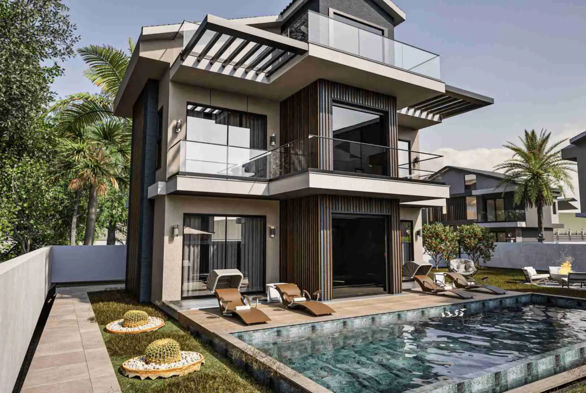 Çalış’ta Ultra Lüks 4+1 Satılık Villa