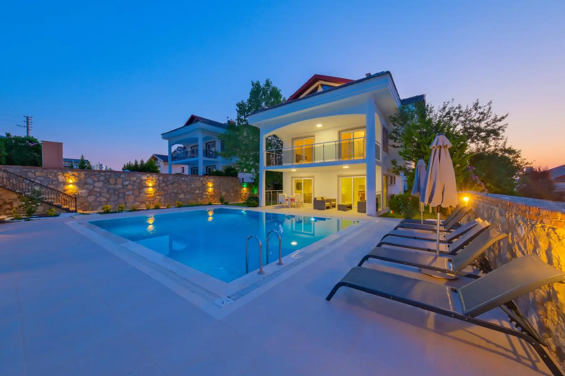 Fethiye, Ovacık’da 500 m² Özel Bahçeli, Muhteşem 3 Yatak Odalı Müstakil Lüks Villa