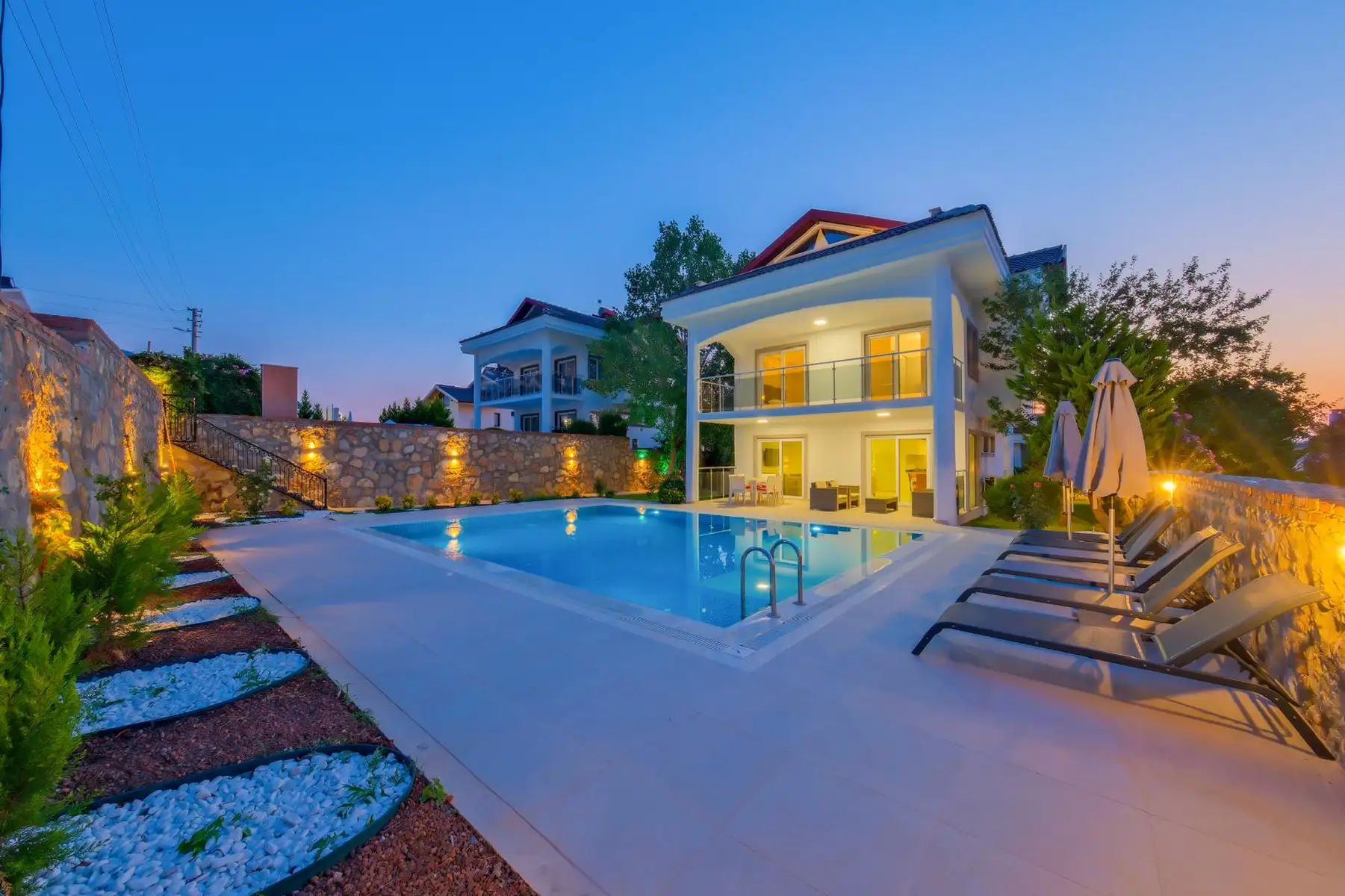 Fethiye, Ovacık’da 500 m² Özel Bahçeli, Muhteşem 3 Yatak Odalı Müstakil Lüks Villa