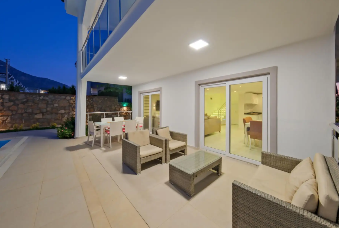 Fethiye, Ovacık’da 500 m² Özel Bahçeli, Muhteşem 3 Yatak Odalı Müstakil Lüks Villa