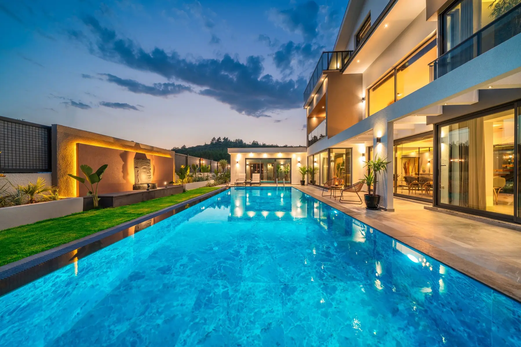 Ölüdeniz Ovacık’ta 737 m² Arsa İçinde, Kapalı Isıtmalı Havuzlu, Saunalı ve Jakuzili 4+1 Ultra Lüks Müstakil Villa