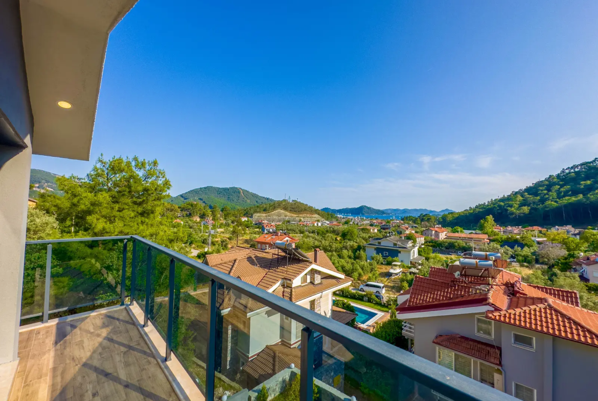 Göcek’te Deniz ve Orman Manzaralı, Özel Havuzlu 4+1 Müstakil Lüks Villalar