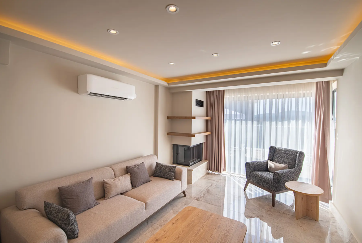 Fethiye’de Tam Eşyalı, Özel Havuzlu, Hamam & Saunalı Ultra Lüks Villa 